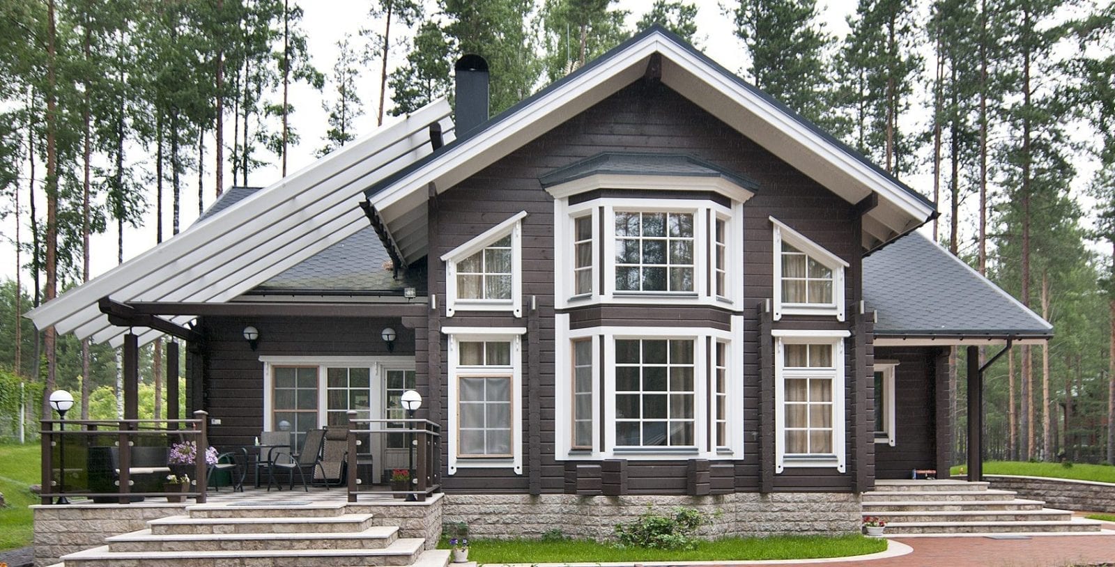 Ajatonta is a popular design in Honka collection.