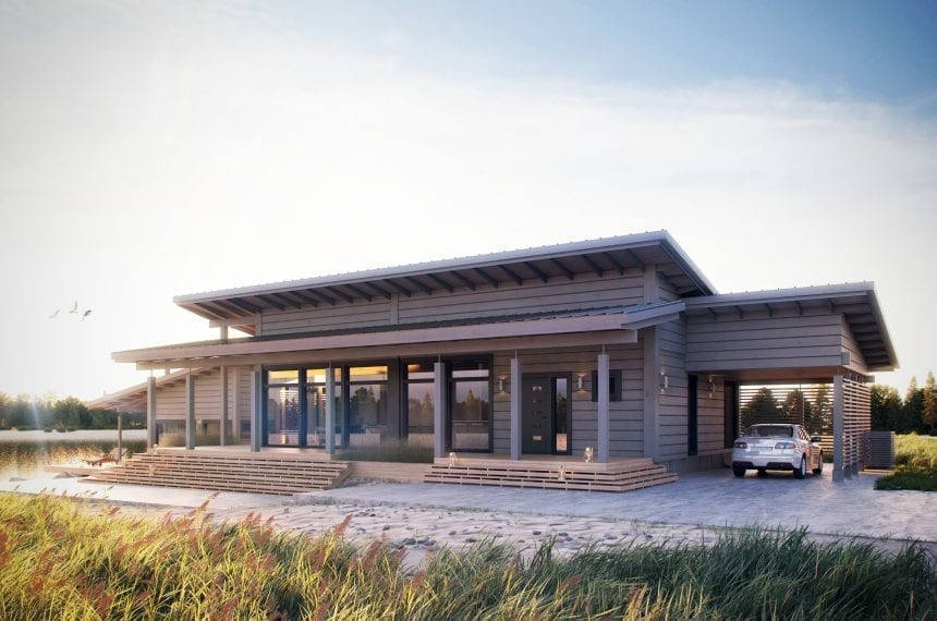 Honka Dyyni. A stylish modern log cabin.