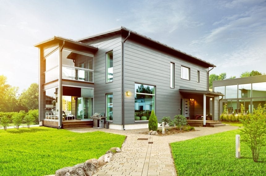 Honka Harmonia is an urban log home for densely built areas.