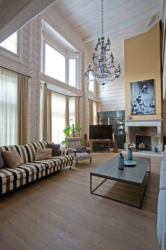 Ajatonta is a popular log house design with lovely bay window that lights up the living room. View model