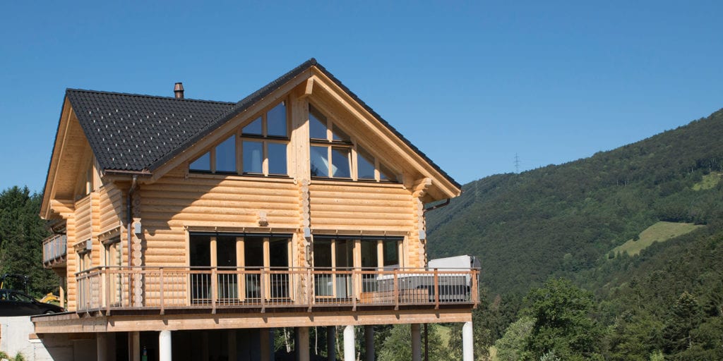 A natural Honka country-house in the Jura mountains, Switzerland