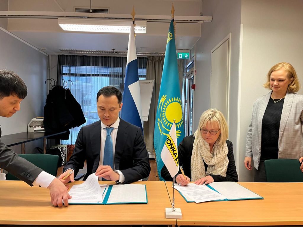 Honkarakenne Ltd. and the Akmola region of Kazakhstan signed a ...