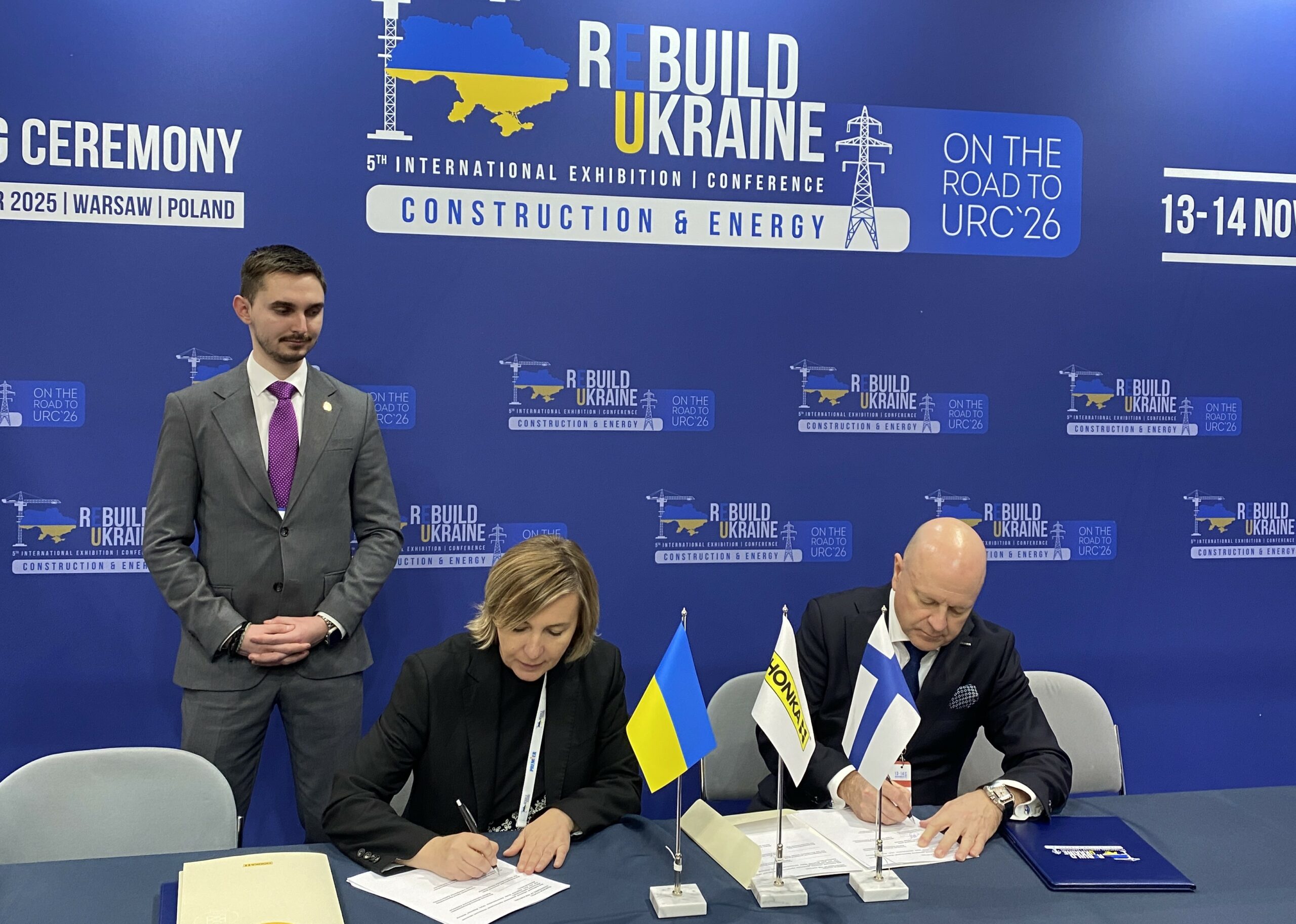 Honkarakenne, Kyiv Regional Military Administration and Borodyanka Village Council signed a Memorandum of Understanding and Strategic Cooperation at the Rebuild Ukraine 2025 Forum