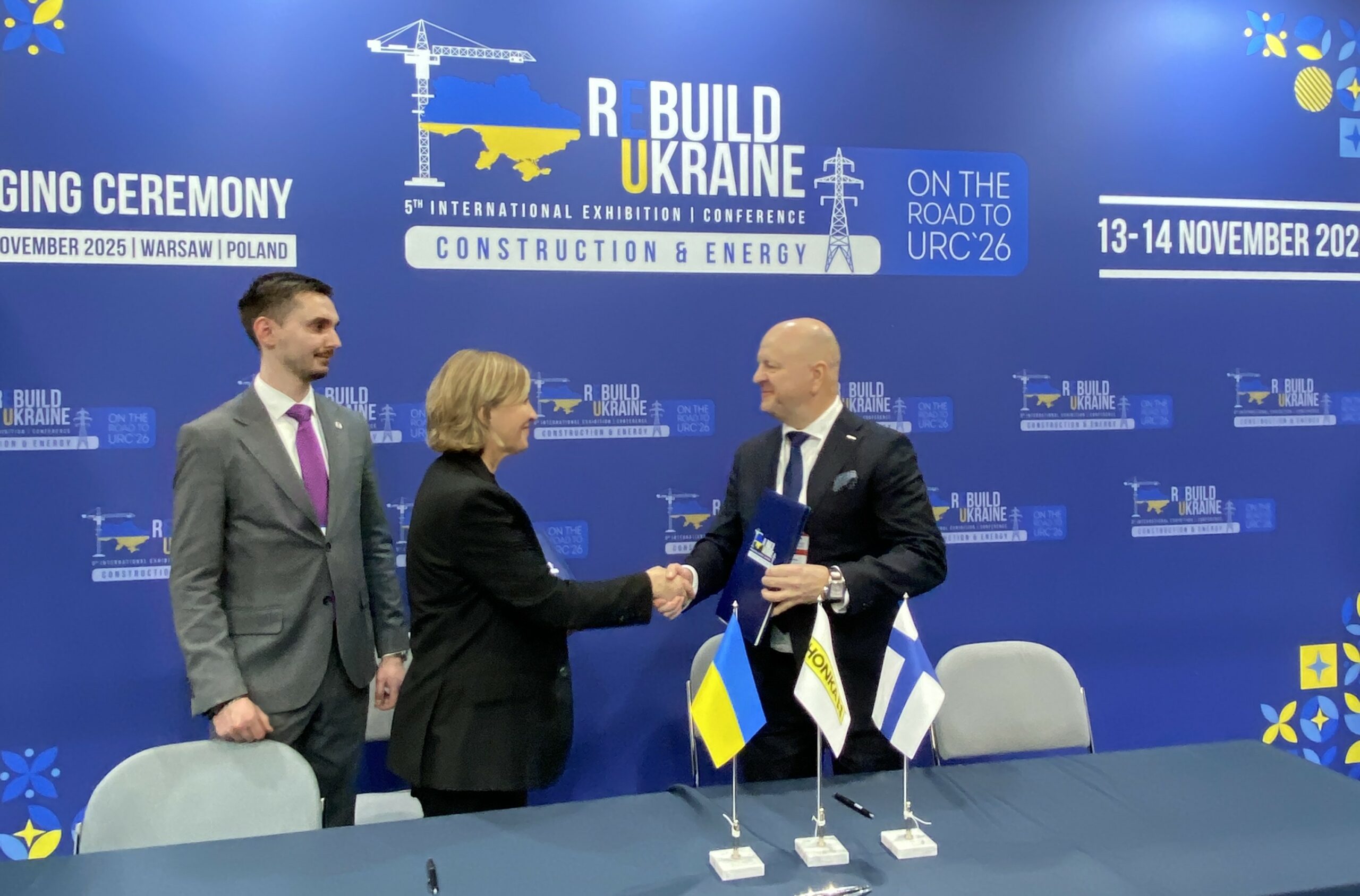 Honkarakenne, Kyiv Regional Military Administration and Borodyanka Village Council signed a Memorandum of Understanding and Strategic Cooperation at the Rebuild Ukraine 2025 Forum