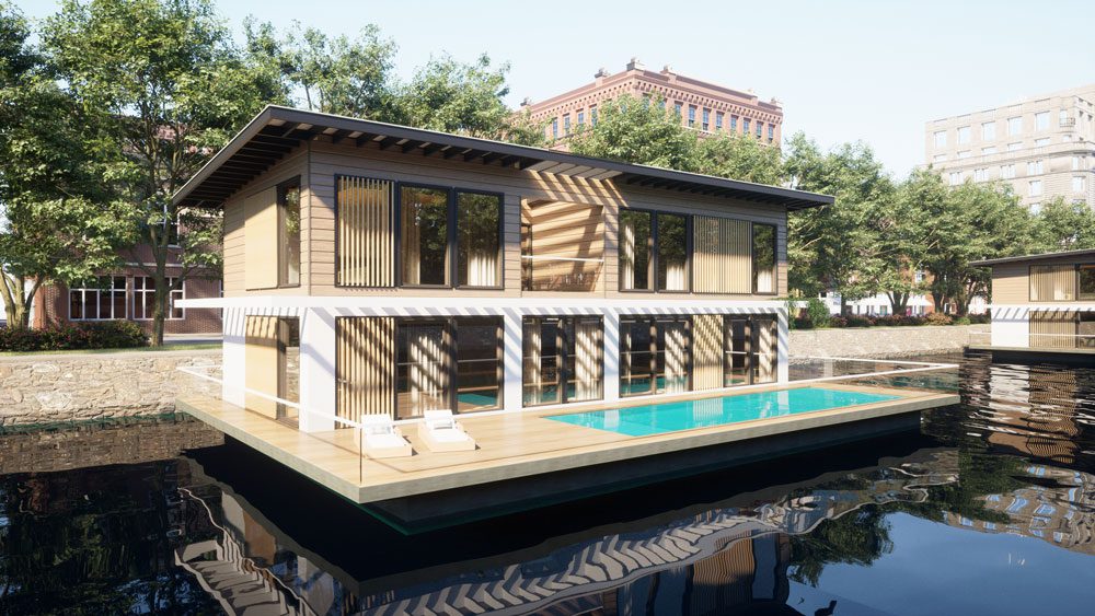Climate-Smart Building on Water: Honka & MEYER Floating Solutions Bring CLT Log to a Booming Floating Infrastructure Market